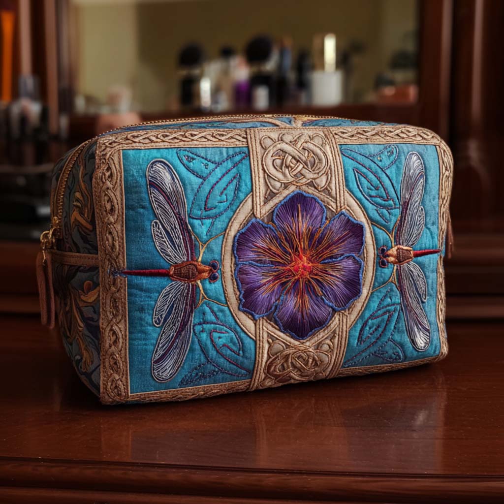 Meadow Magic Quilted Makeup Bag