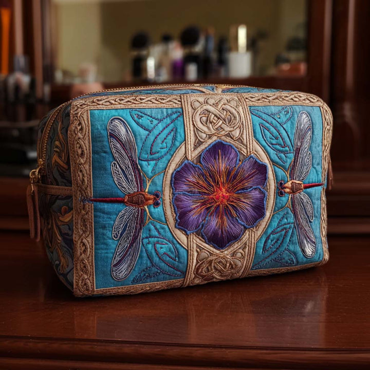 Meadow Magic Quilted Makeup Bag