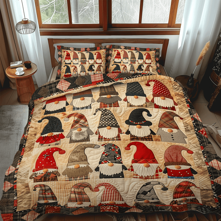Merry Gnome 3-Piece Bedding Set