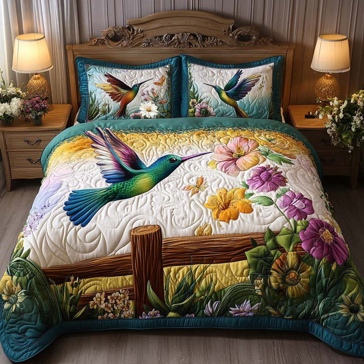 Hummingbird 3-Piece Bedding Set