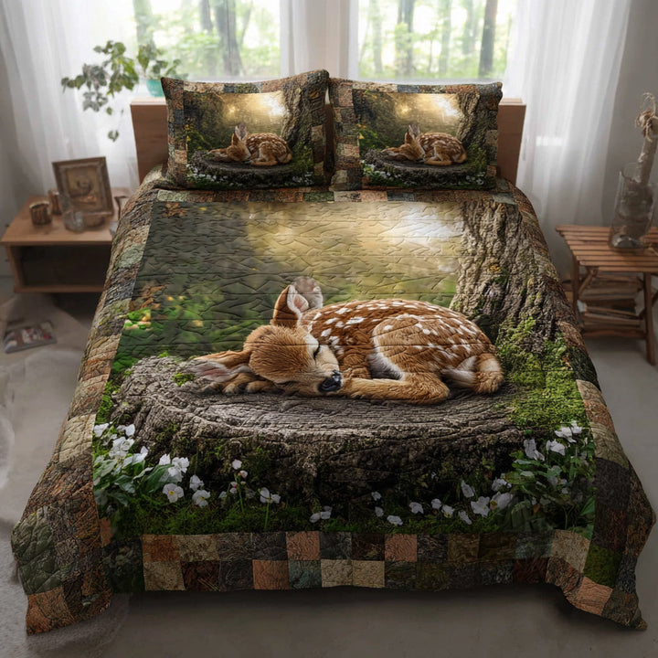 Mossy Fawn 3-Piece Bedding Set