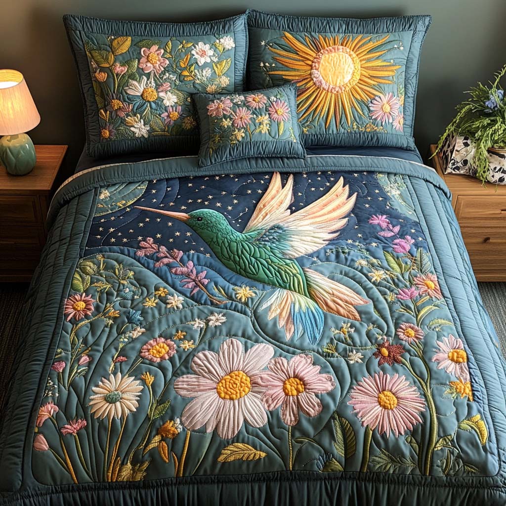 Hummingbird 3-Piece Bedding Set