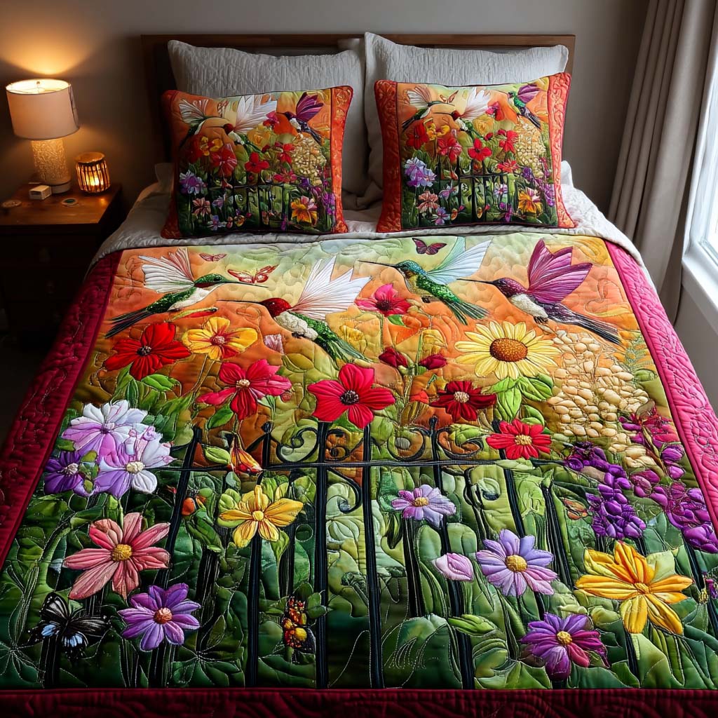 Hummingbird 3-Piece Bedding Set