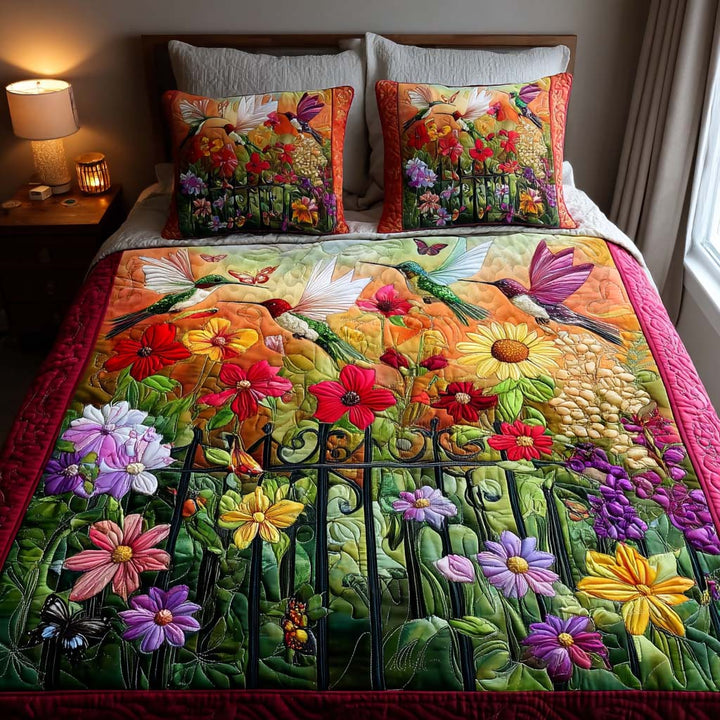 Hummingbird 3-Piece Bedding Set