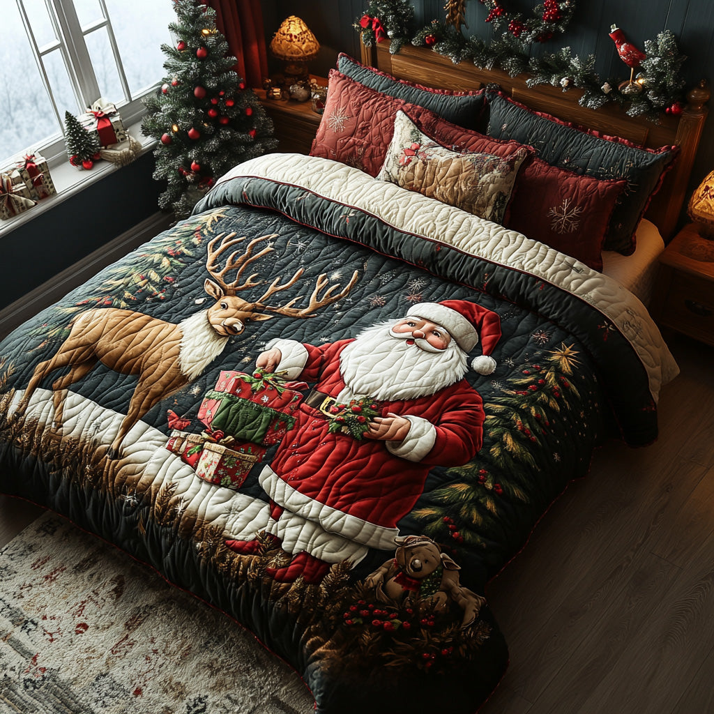 Nordic Reindeer 3-Piece Bedding Set