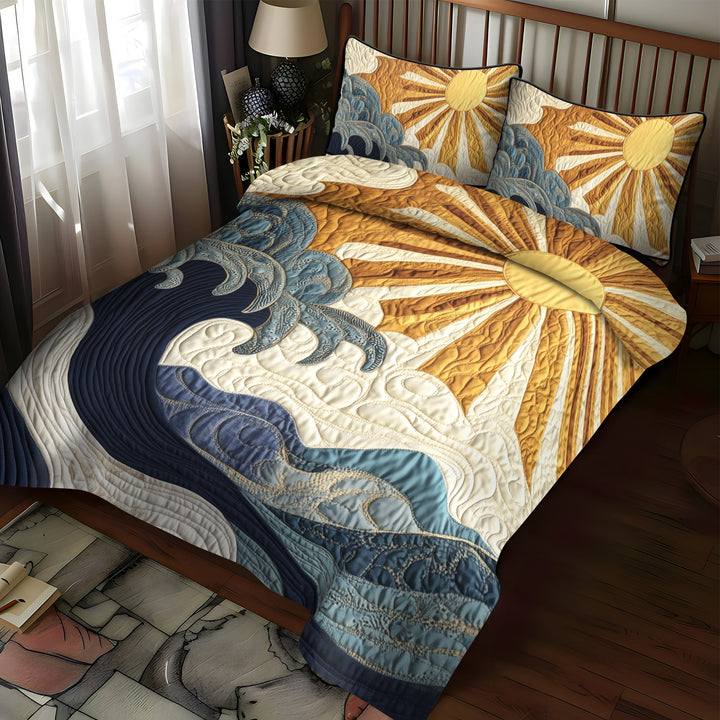 Ocean Sunrise 3-Piece Bedding Set