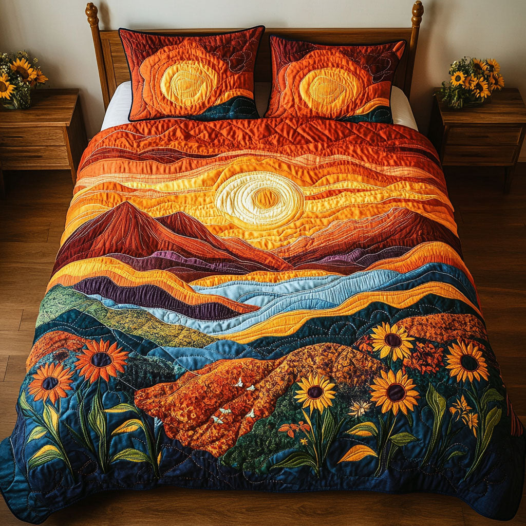 Radiant Mountain Glow 3-Piece Bedding Set