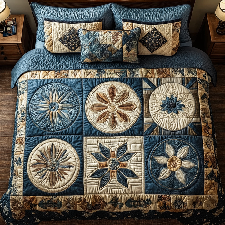 Rustic Bloom 3-Piece Bedding Set