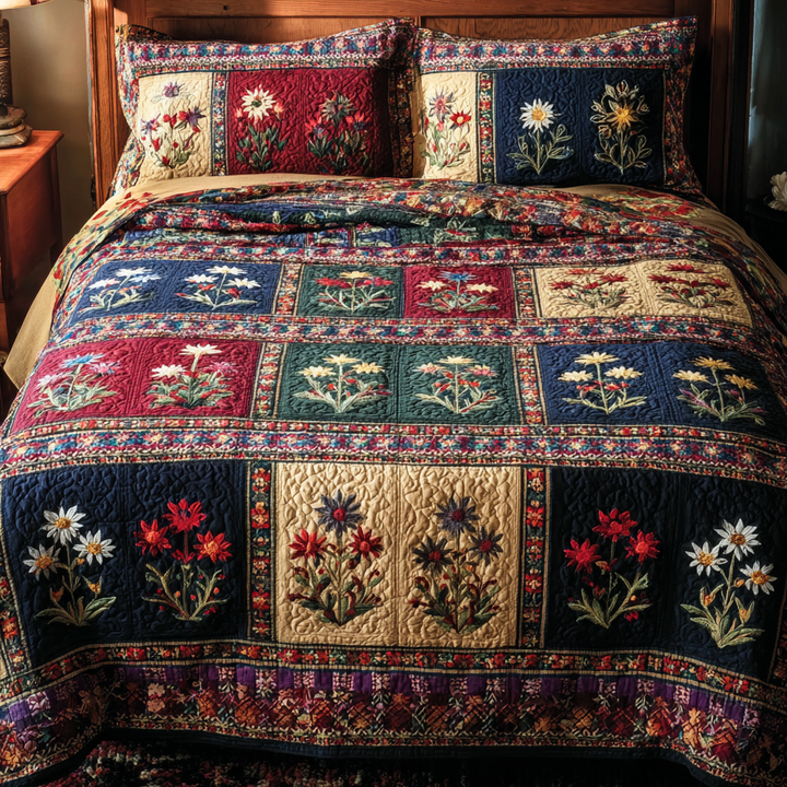 Rustic Petals 3-Piece Bedding Set