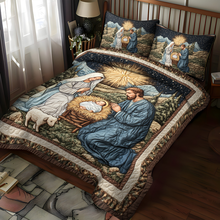 Silent Night Blessings 3-Piece Bedding Set
