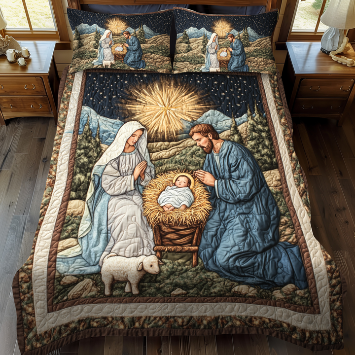 Silent Night Blessings 3-Piece Bedding Set