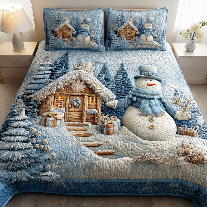 Silent Snow Eve 3-Piece Bedding Set