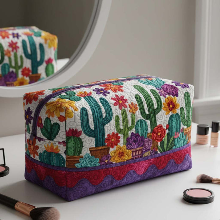 Spiky Delight Quilted Makeup Bag