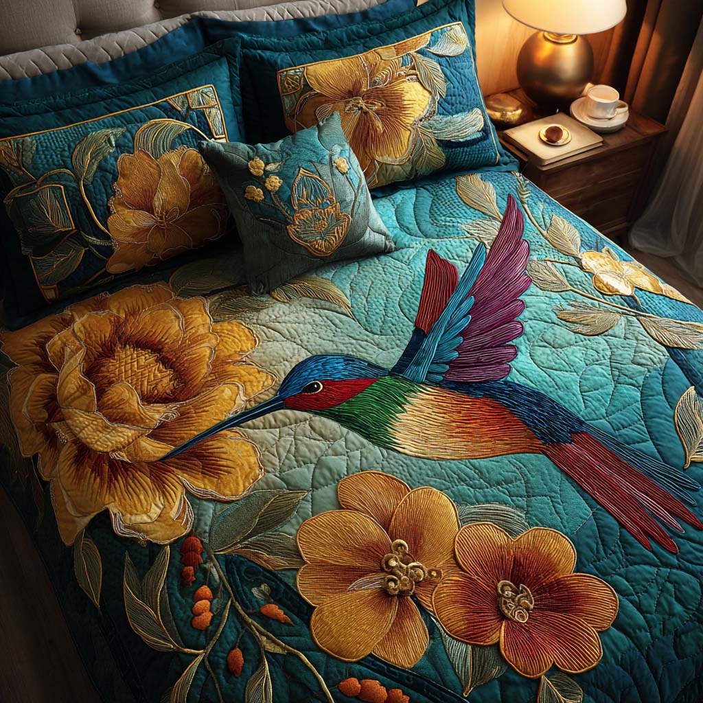 Hummingbird 3-Piece Bedding Set