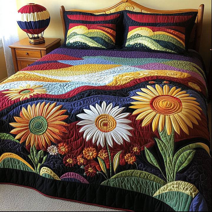 Sunflower Skyscape 3-Piece Bedding Set