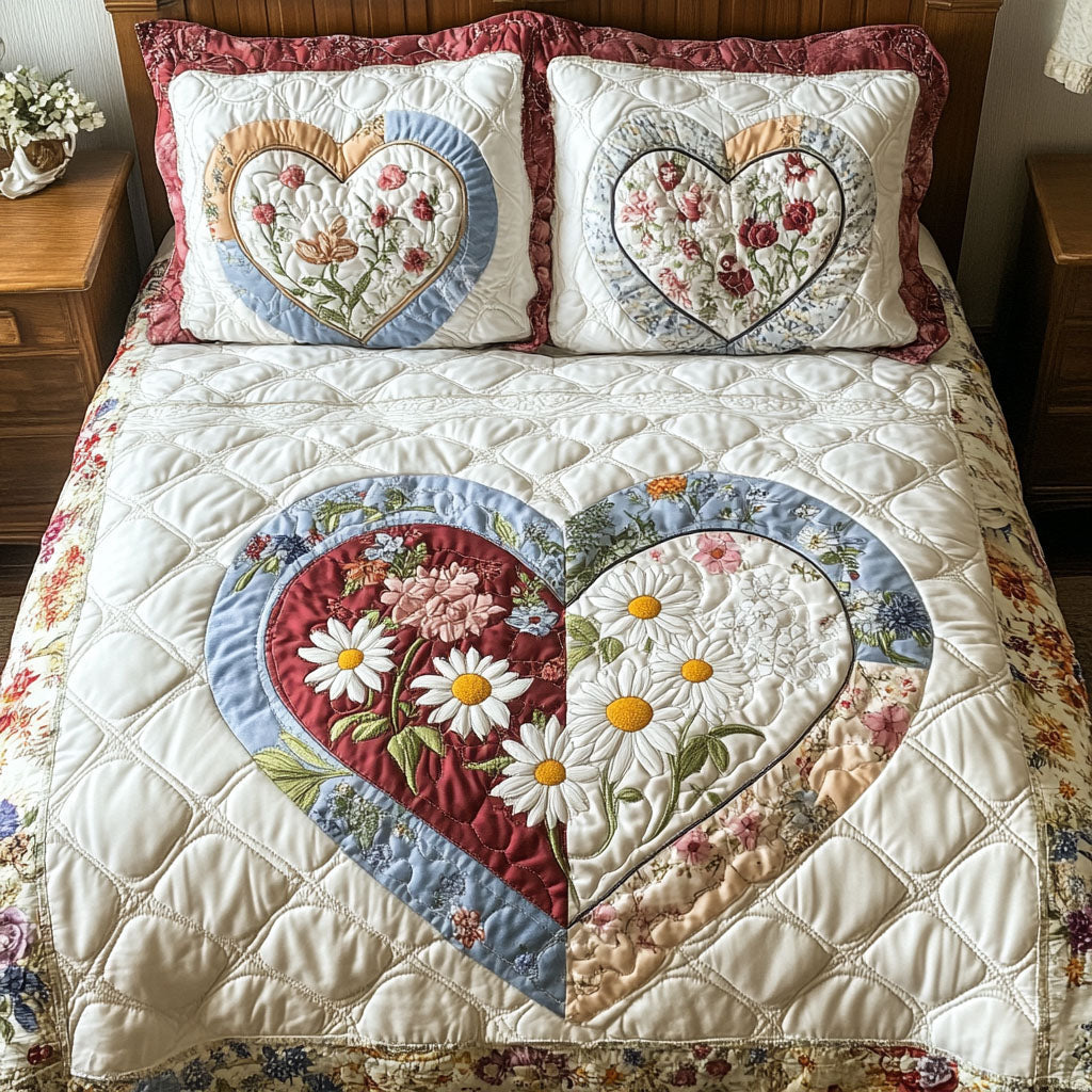 Threads of Love 3-Piece Bedding Set