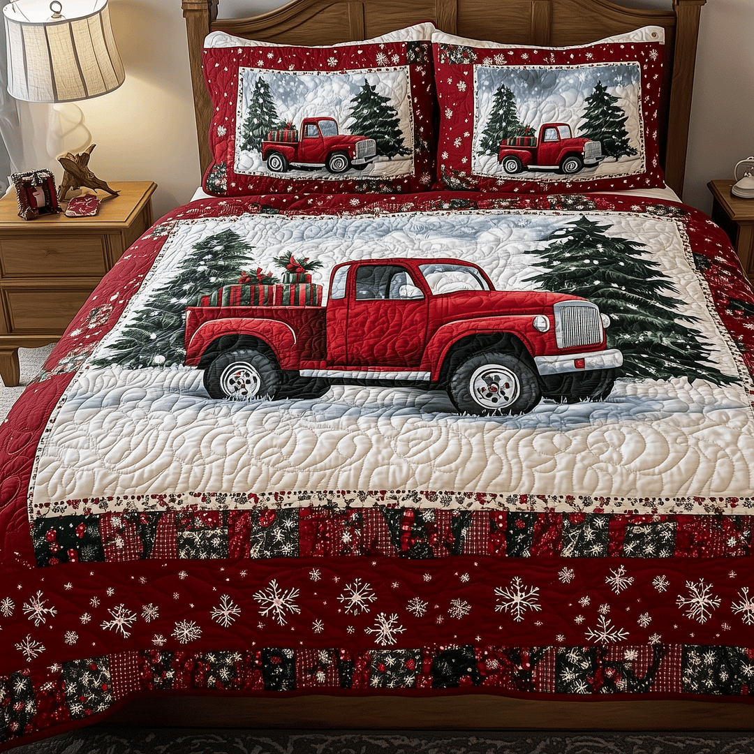 Truck of Cheer 3-Piece Bedding Set
