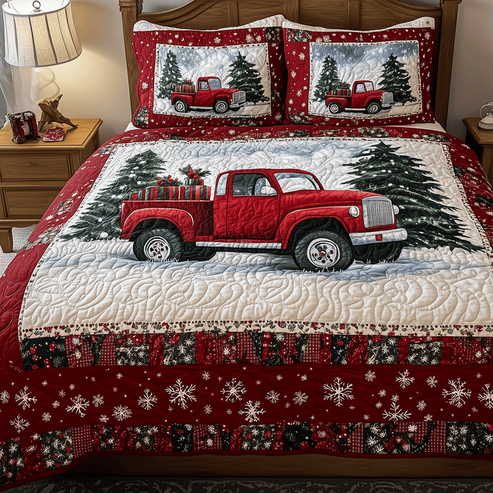 Truck of Cheer 3-Piece Bedding Set
