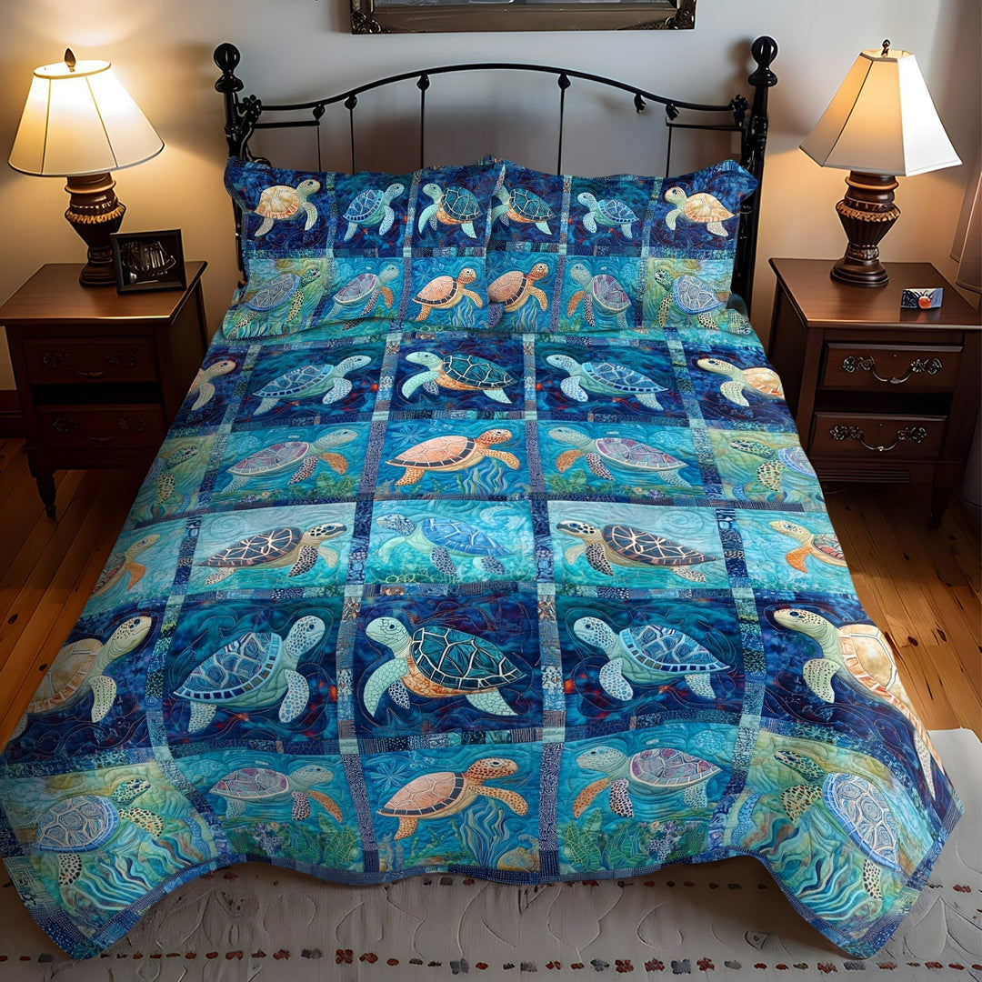 Turtle Reef Escape 3-Piece Bedding Set