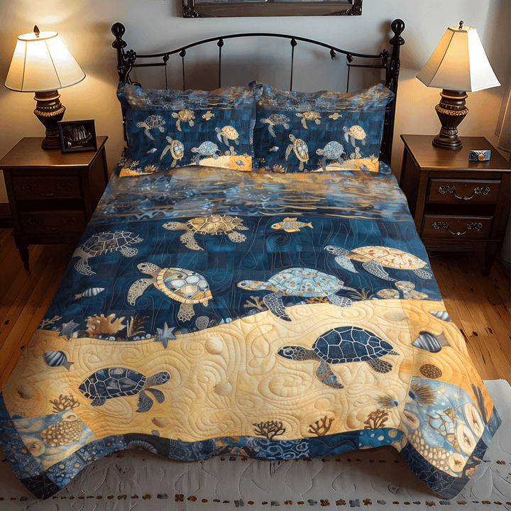 Turtley Night 3-Piece Bedding Set