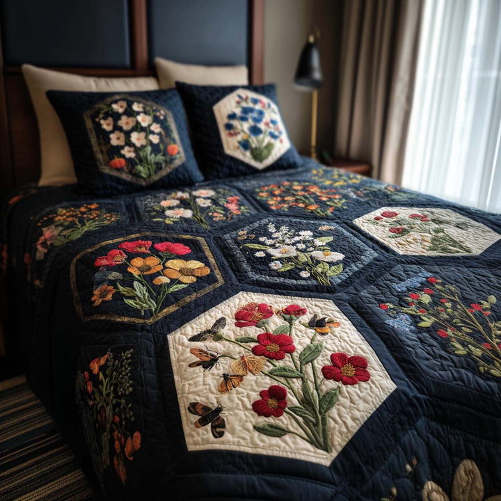 Wildflower Grace 3-Piece Bedding Set