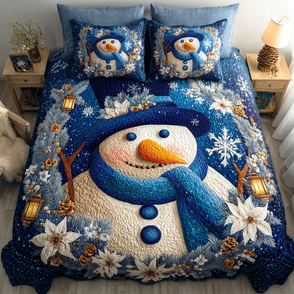 Snowmen Wonderland 3-Piece Bedding Set