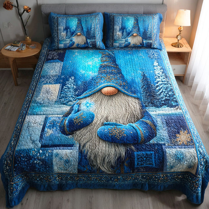 Winter Gnome Whispers 3-Piece Bedding Set
