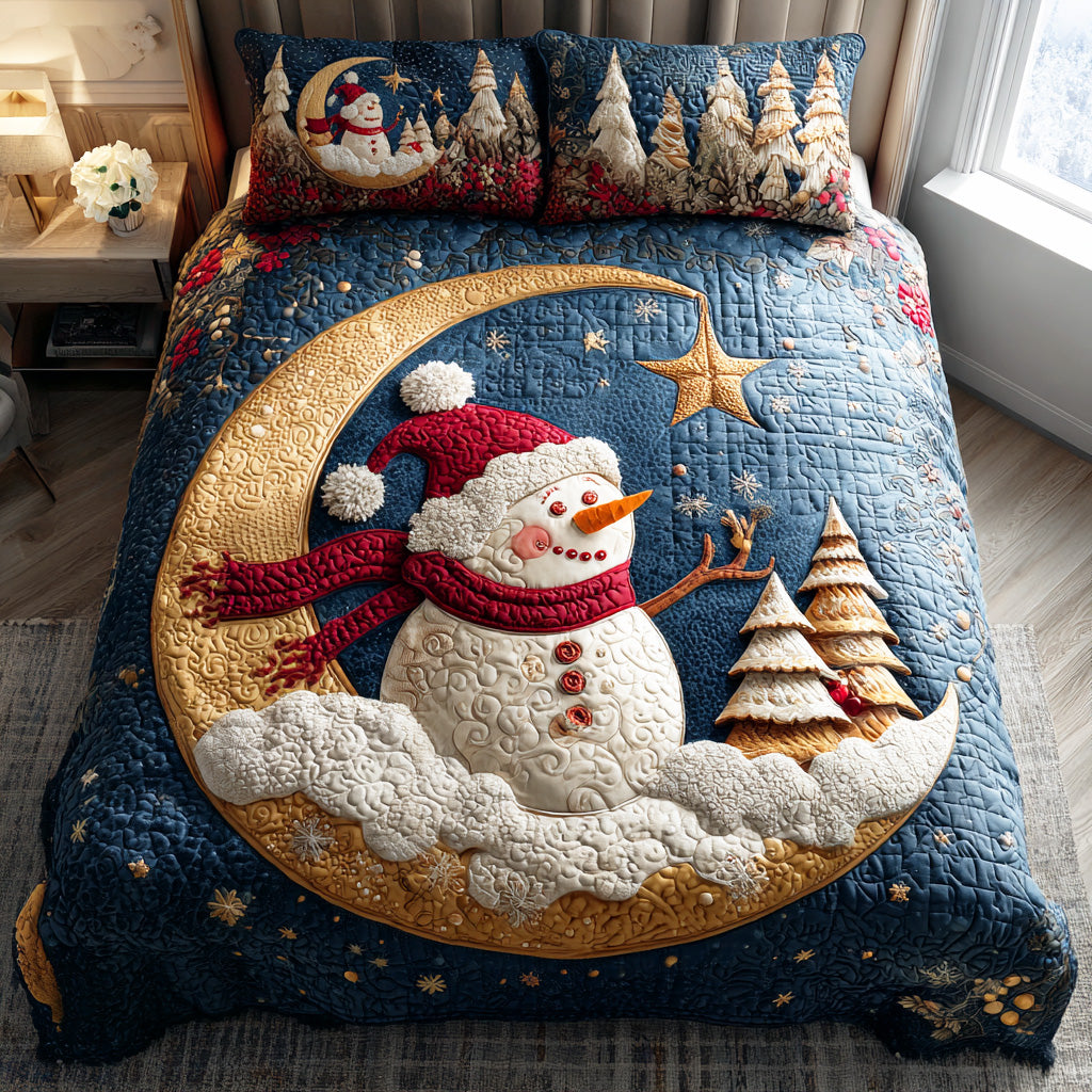 Snowmen Wonderland 3-Piece Bedding Set