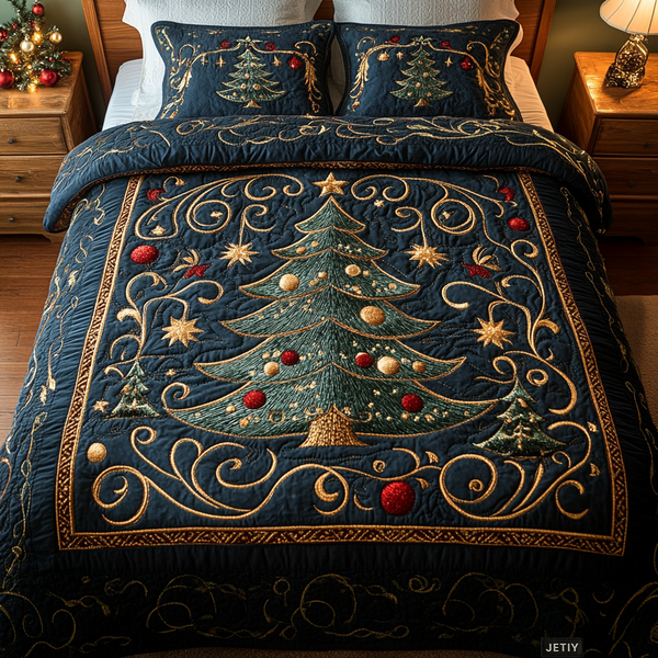 Winter Wonderland Pines Bedding Set