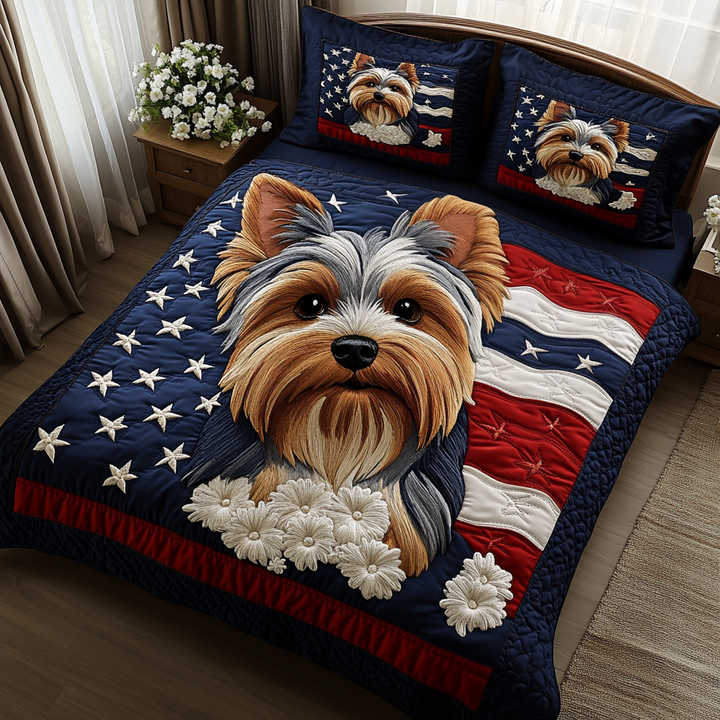 Yorkie World 3-Piece Bedding Set