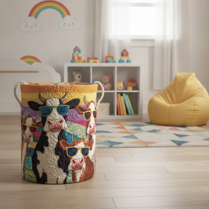 Cool Cow Laundry Basket