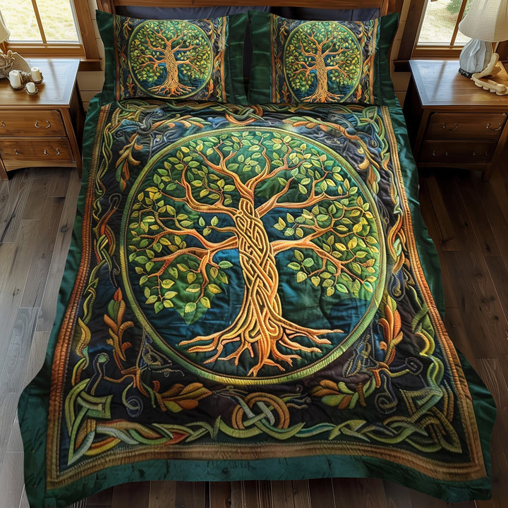 Celtic Tree of Life Art 3-Piece Bedding Set