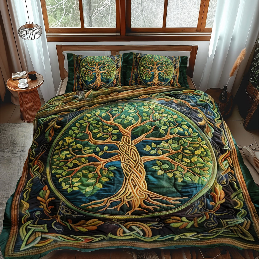 Celtic Tree of Life Art 3-Piece Bedding Set