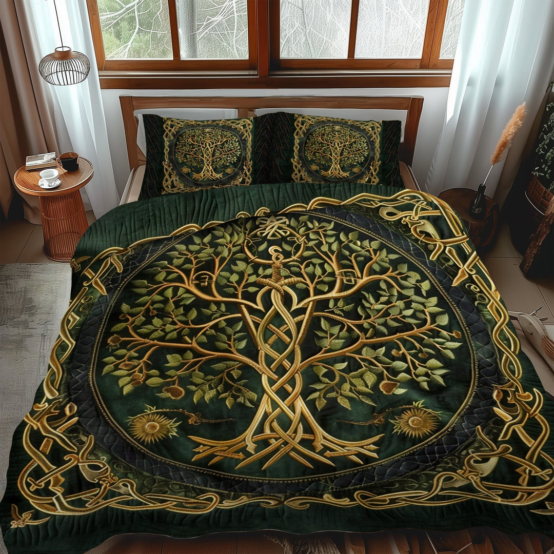 Celtic Heritage Tree of Life 3-Piece Bedding Set