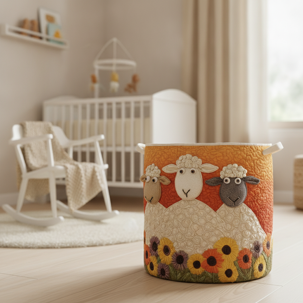 Woolly Whimsy Laundry Basket