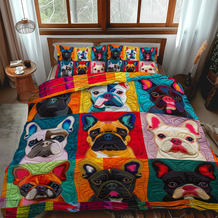 French Bulldog Fanatic 3-Piece Bedding Set