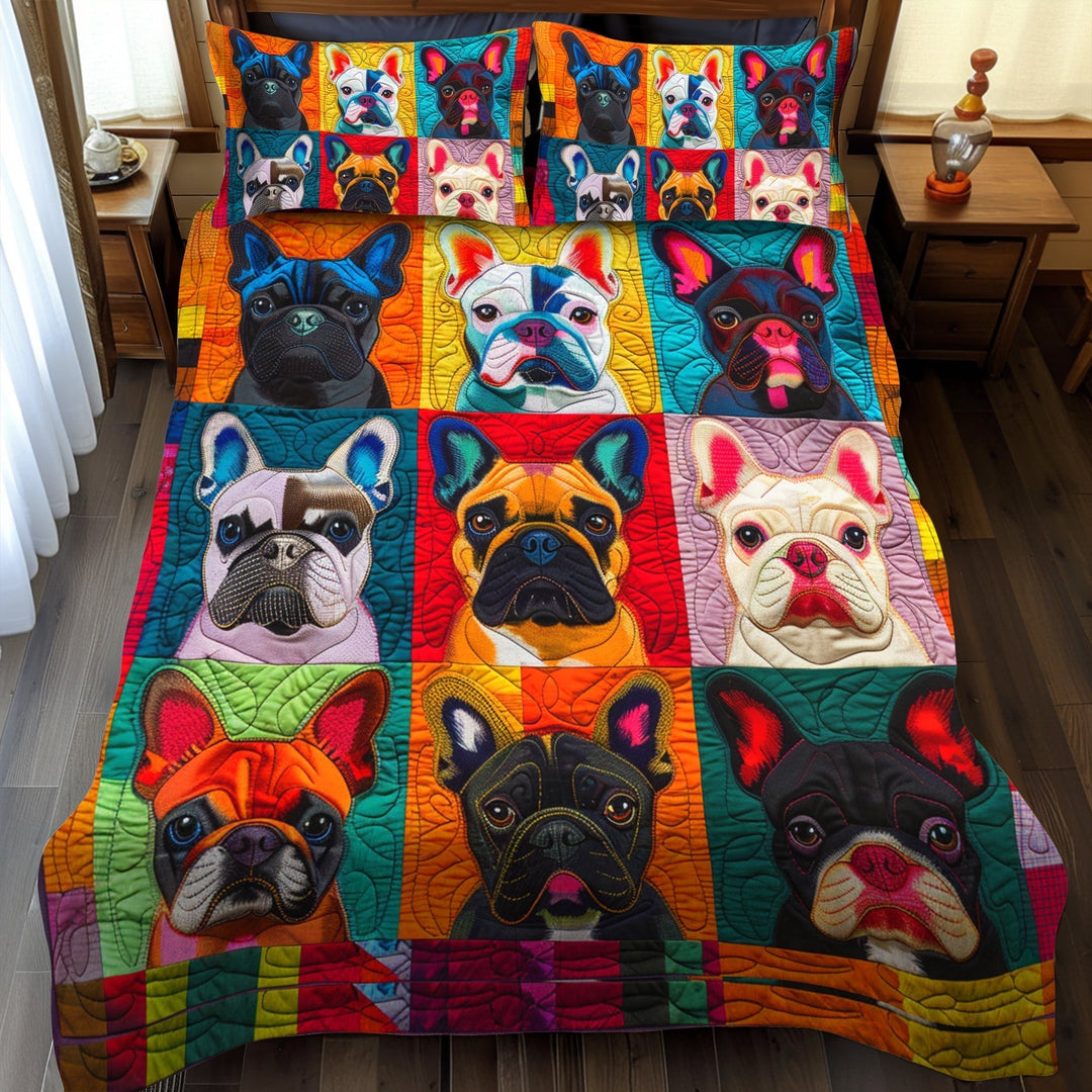 French Bulldog Fanatic 3-Piece Bedding Set