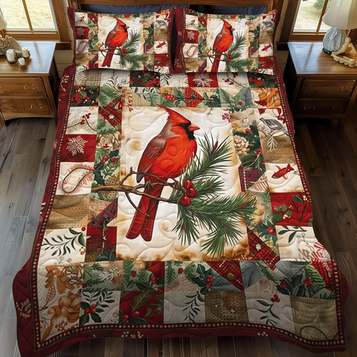 Vibrant Cardinal 3-Piece Bedding Set