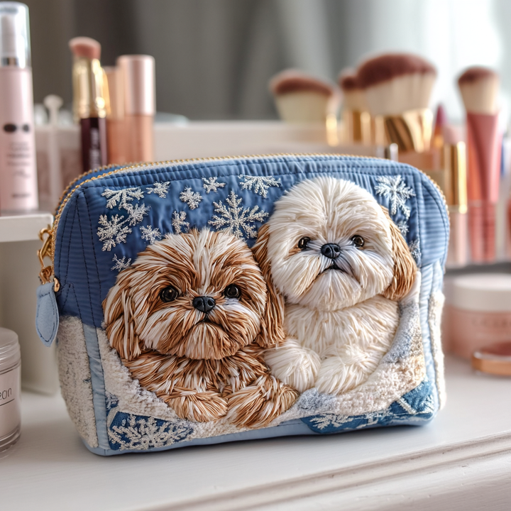 Cozy Cloud Quilted Makeup Bag